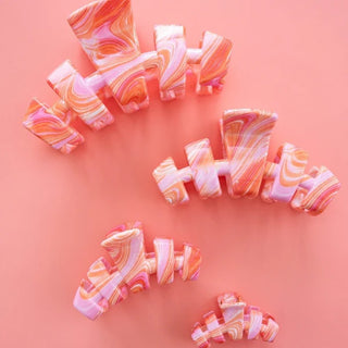 TELETIES | Just Keep Swimming Large Claw Clip