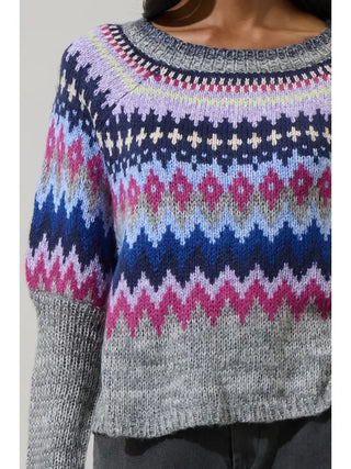 Sugarlips | Daria Fair Isle Sweater Multi