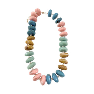 Gemelli | Delray Chunky Beaded Necklace - Pastel Mix