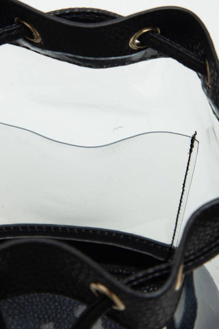 Clear Crossbody Stadium Bucket Bag | Red