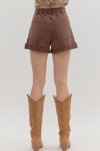 Entro | Tru Cuff Shorts Brown