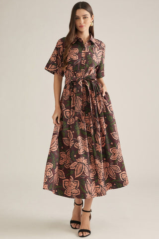 Haley Dress Burgundy