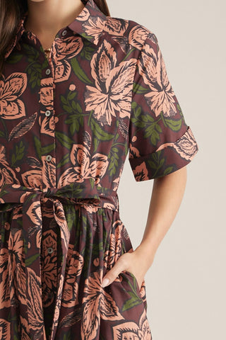Haley Dress Burgundy