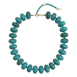 Gemelli | Marlan Chunky Beaded Necklace - Turquoise