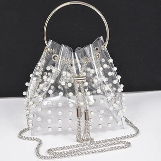 Pearl Stud Bucket Bag