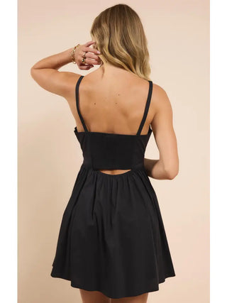 Sadie & Sage | Shades On Front Mini Dress Black