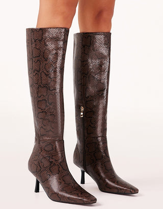 Billini Xabrina Boot Chocolate Snake