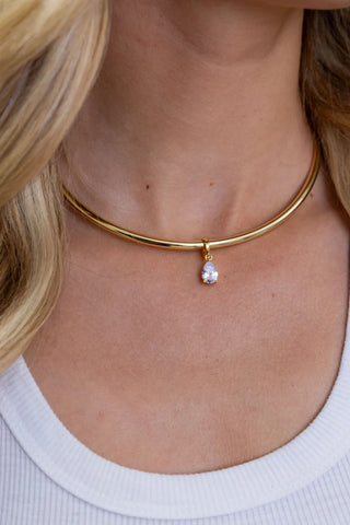 SAHIRA | The Pear Cut Necklace Cuff