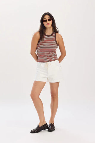 DAZE DENIM | Maddie Mid Rise Short in Lamb