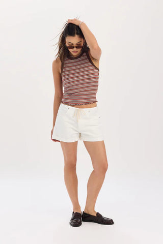 DAZE DENIM | Maddie Mid Rise Short in Lamb