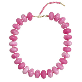 Gemelli | Marlan Chunky Beaded Necklace - Hot Pink Mix