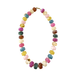 Gemelli | Morris Chunky Beaded Necklace - Dark Multi