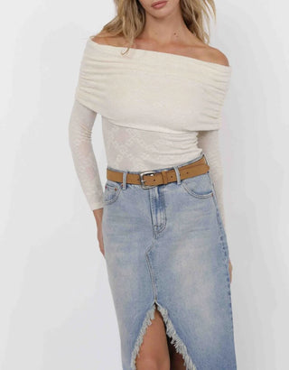 Sage The Label | Roadhouse Jacquard Knit Off Should Top
